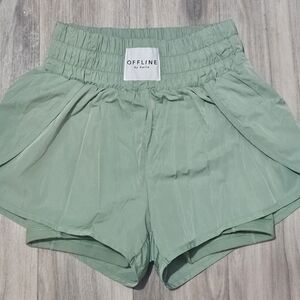 Aerie Sage Green Athletic Shorts